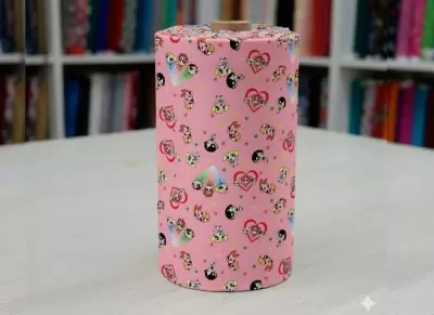 Chicas super poderosas rosa - Tela de alta calidad diseño Chicas super poderosas rosa disponible en Telas593.